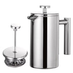 French Press Coffee, 350ml 800ml 1000ml French Press Coffee Maker Stainless Steel Double Walled Insulated Coffee Maker Pot, Dishwasher Safe Coffee Pot