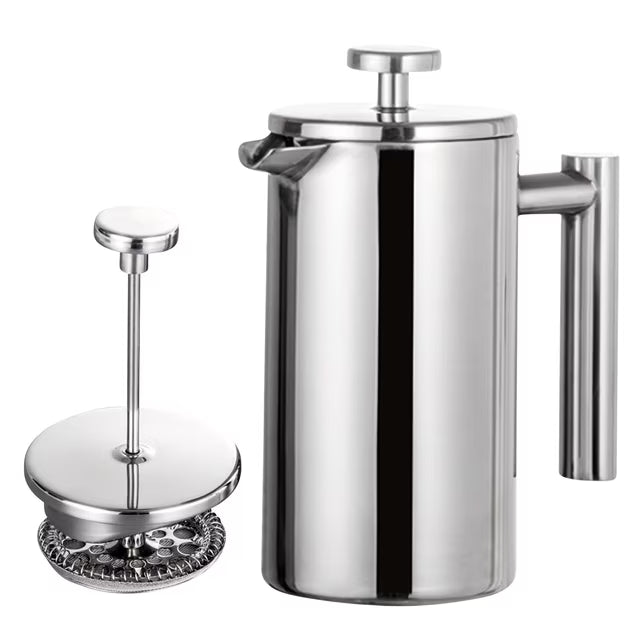 French Press Coffee, 350ml 800ml 1000ml French Press Coffee Maker Stainless Steel Double Walled Insulated Coffee Maker Pot, Dishwasher Safe Coffee Pot