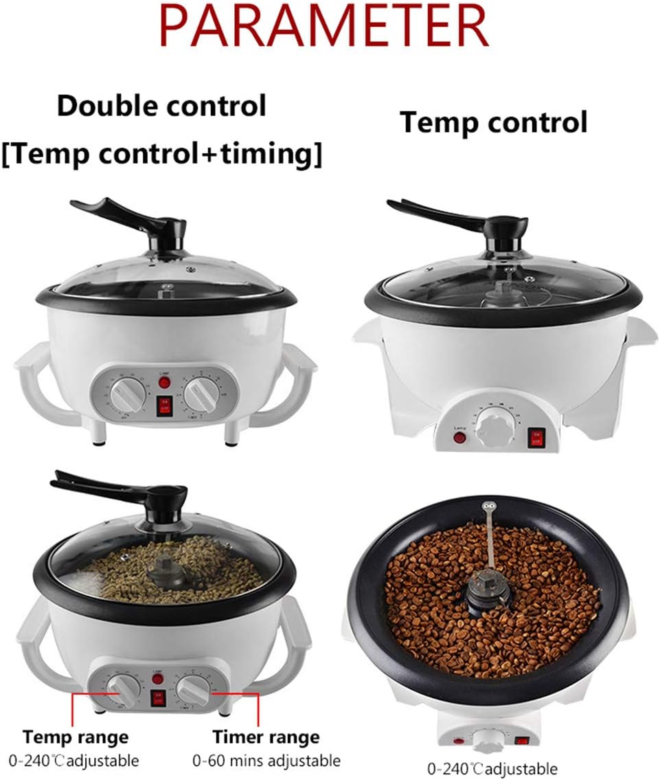 Electric Coffee Bean Roaster Machine for Home Use Large-capacity 750g/1.65lbs Household Grains Beans Peanuts Nuts Coffee Beans Baking Machine TIME (220V)
