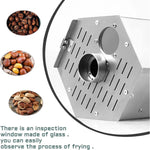 Commercial Electric Coffee Roaster 800g,Drum with Thermometer,3.4l Stainless Steel 360° Even Heat for Beans & Nuts
