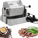 Commercial Electric Coffee Roaster 800g,Drum with Thermometer,3.4l Stainless Steel 360° Even Heat for Beans & Nuts