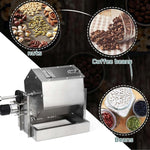 Commercial Electric Coffee Roaster 800g,Drum with Thermometer,3.4l Stainless Steel 360° Even Heat for Beans & Nuts