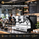 Commercial Espresso Coffee Machine 2 Group Dual Boiler with Imported Rotary Pump for Cafe Coffee Shop Restaurant