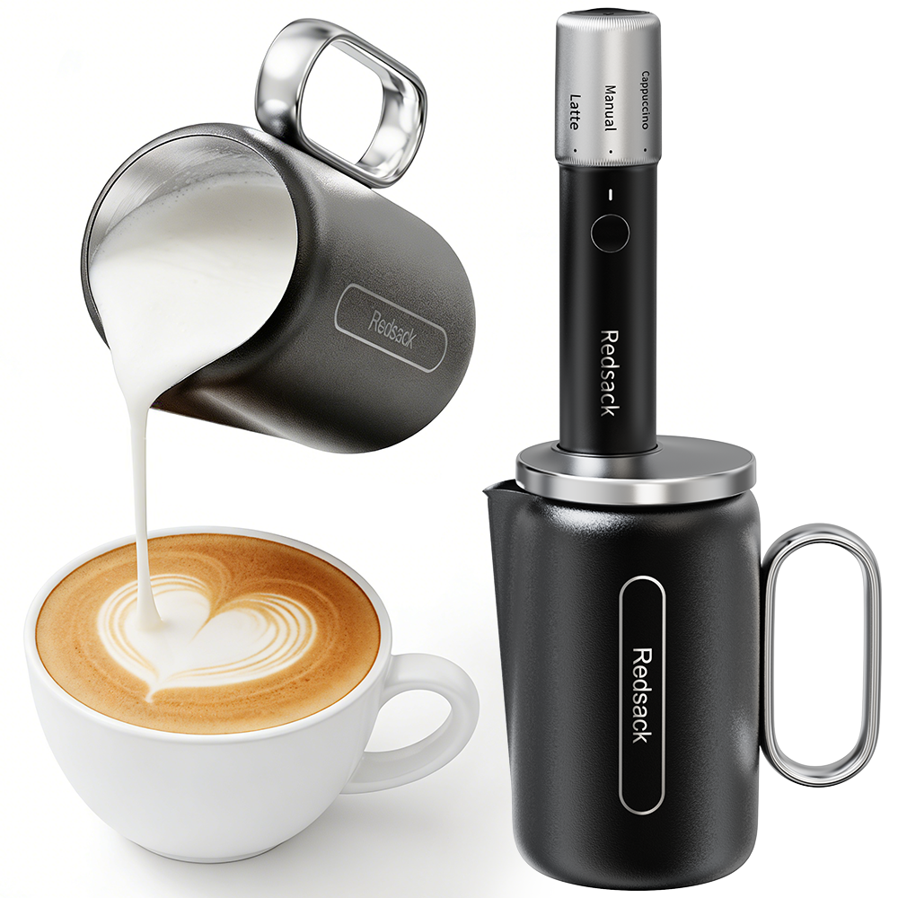 Custom Mold Competitive Price IPX4 Waterproof 3 Mode 5200RPM High Speed Automatic Milk Frother for Global Coffee Market
