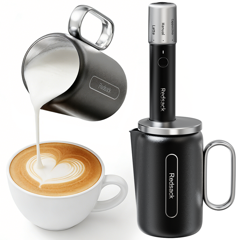 Custom Mold Competitive Price IPX4 Waterproof 3 Mode 5200RPM High Speed Automatic Milk Frother for Global Coffee Market