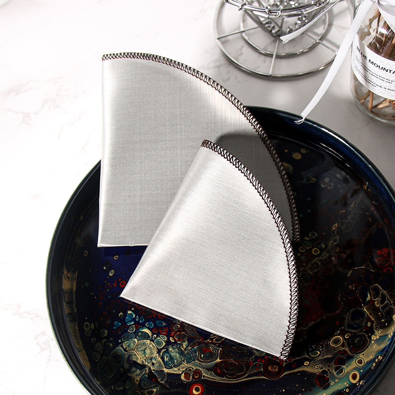 Coffee Dripper Stainless Steel Reusable Drip Cone Coffee Filter Portable Coffee Machine Paperless Metal Fine Mesh Filter